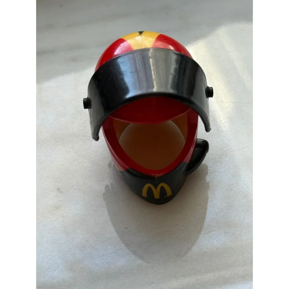 McDonalds Barbie Happy Meal Toy‎ Helmet Red Yellow Black Visor Collectible